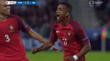Gól v utkání Portugalsko - Island: Nani - 1:0 (31. min.)