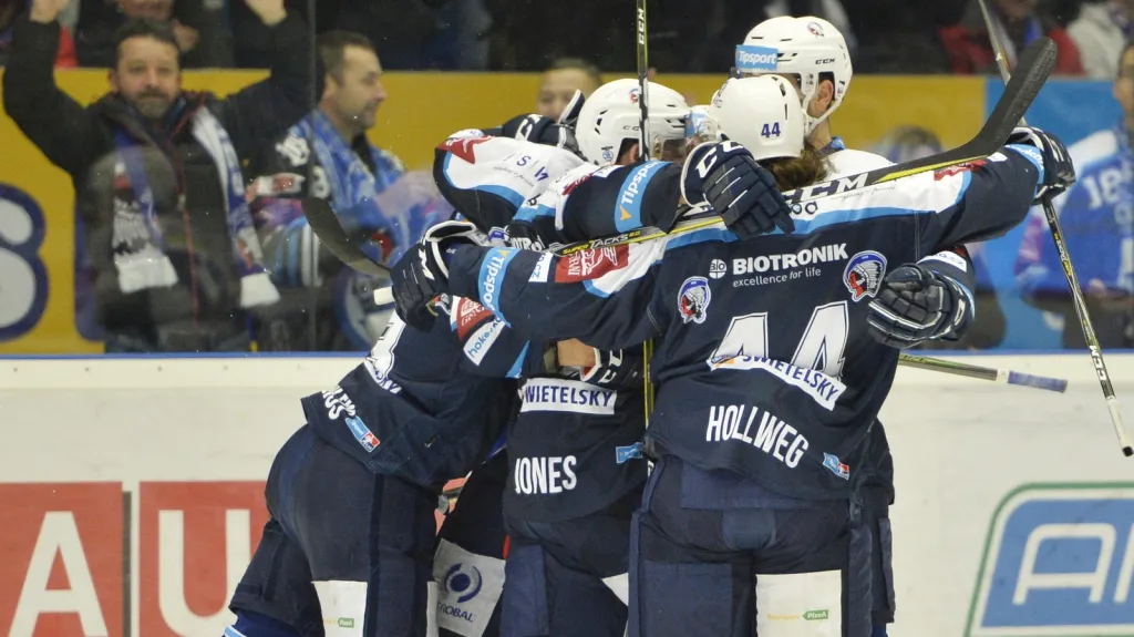 Radost hokejistů Plzně