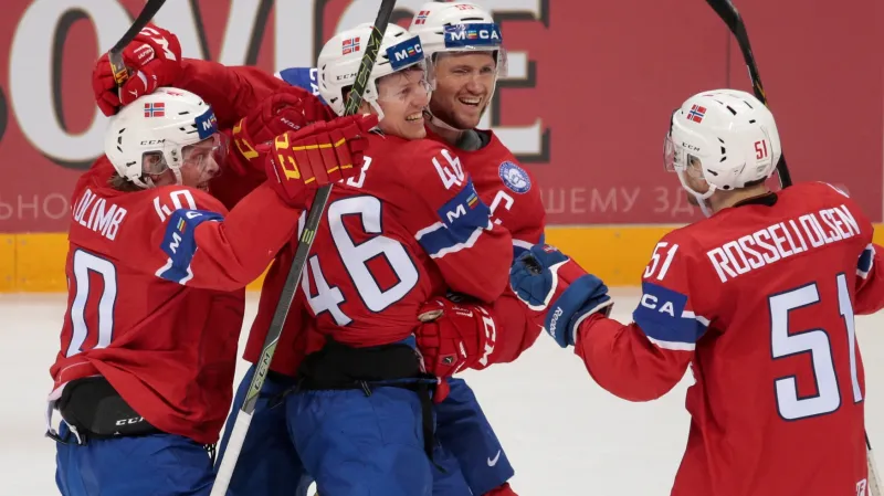 Slavící norští hokejisté