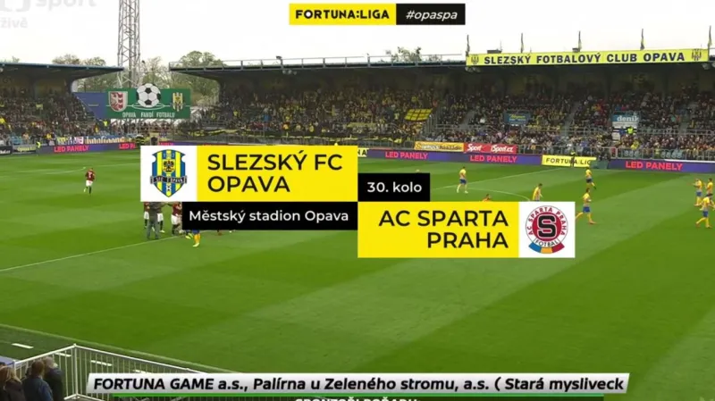 Přenos ČT: Sestřih utkání Opava - Sparta Praha