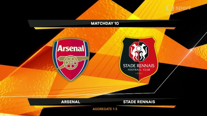 Sestřih utkání Arsenal – Rennes