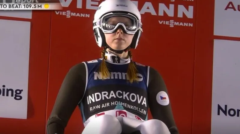 Skok Karolíny Indráčkové v prvním kole