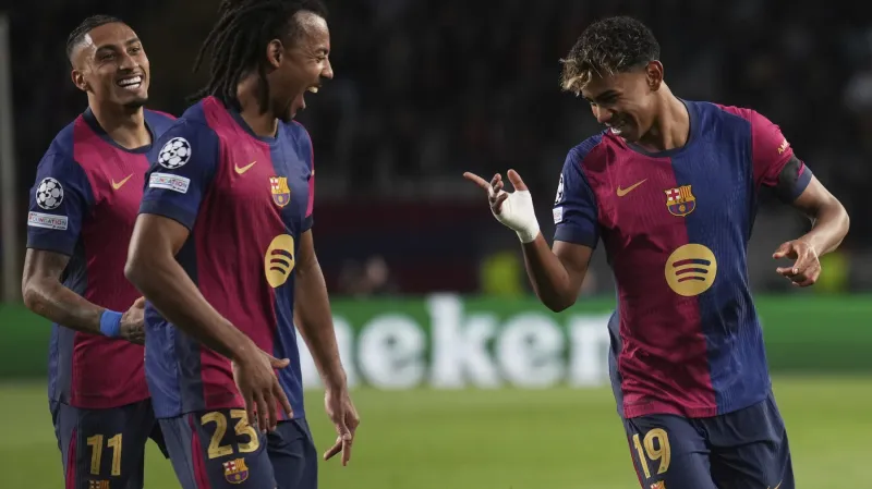 Radost hráčů Barcelony