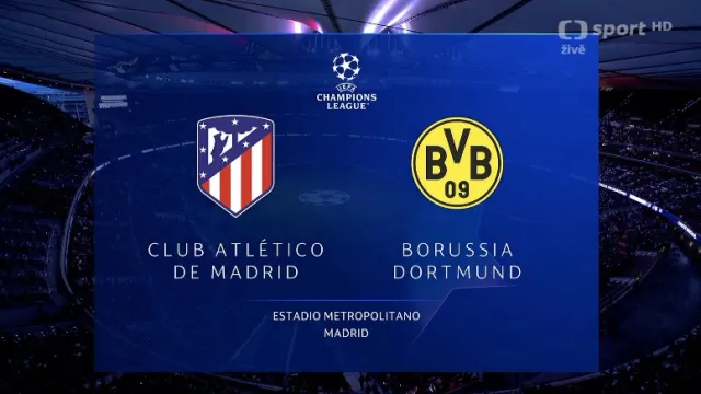 Sestřih utkání Atlético Madrid – Borussia Dortmund