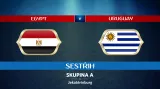 Sestřih utkání Egypt – Uruguay