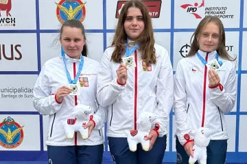 Střelkyně Viktorie Šindlerová, Klára Ticháčková a Anna Miřejovská
