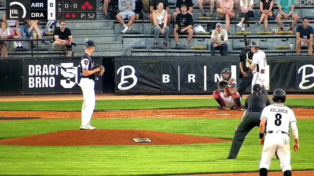 Šindelkův grand slam v utkání Draci Brno – Arrows Ostrava