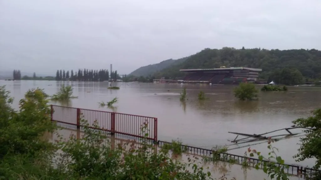 Zatopené chuchelské závodiště