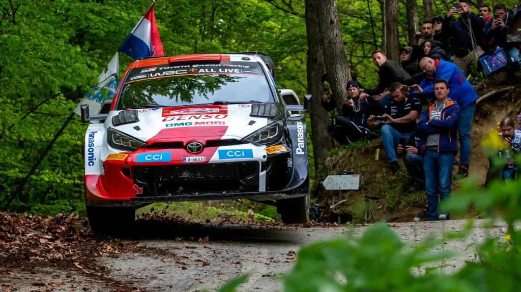 Kalle Rovanperä na trati v Chorvatsku