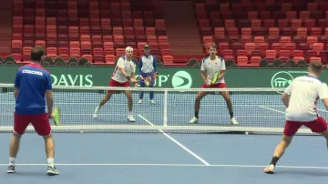 Na kvalifikaci Davisova poháru se připravují i deblisté Petr Nouza a Patrik Rikl