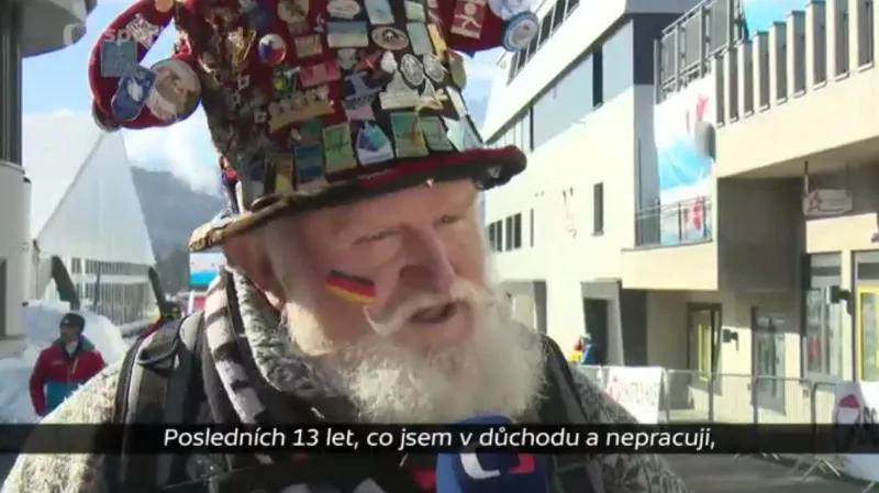 Německý důchodce jezdí za biatlonem už čtvrt století