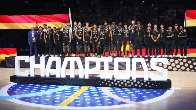 Medailový ceremoniál na EuroBasketu