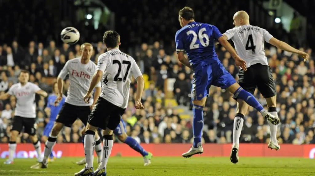 John Terry v utkání s Fulhamem