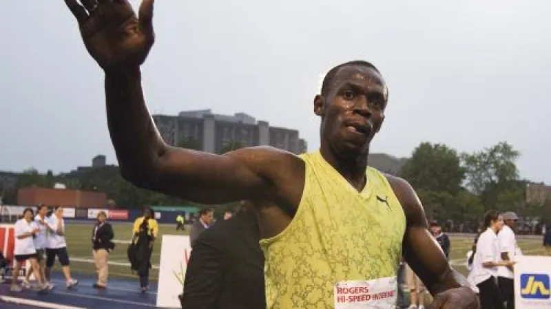 Jamajský sprinter Usain Bolt na mítinku v Torontu