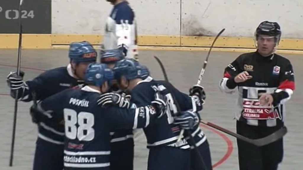 Sestřih 2. finále hokejbalistů Vlašim - Kladno