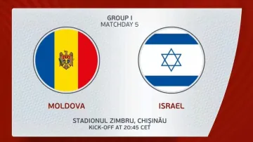 Sestřih utkání Moldavsko –⁠⁠⁠⁠⁠⁠ Izrael