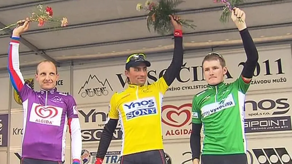 Tomáš Bucháček ve žlutém trikotu