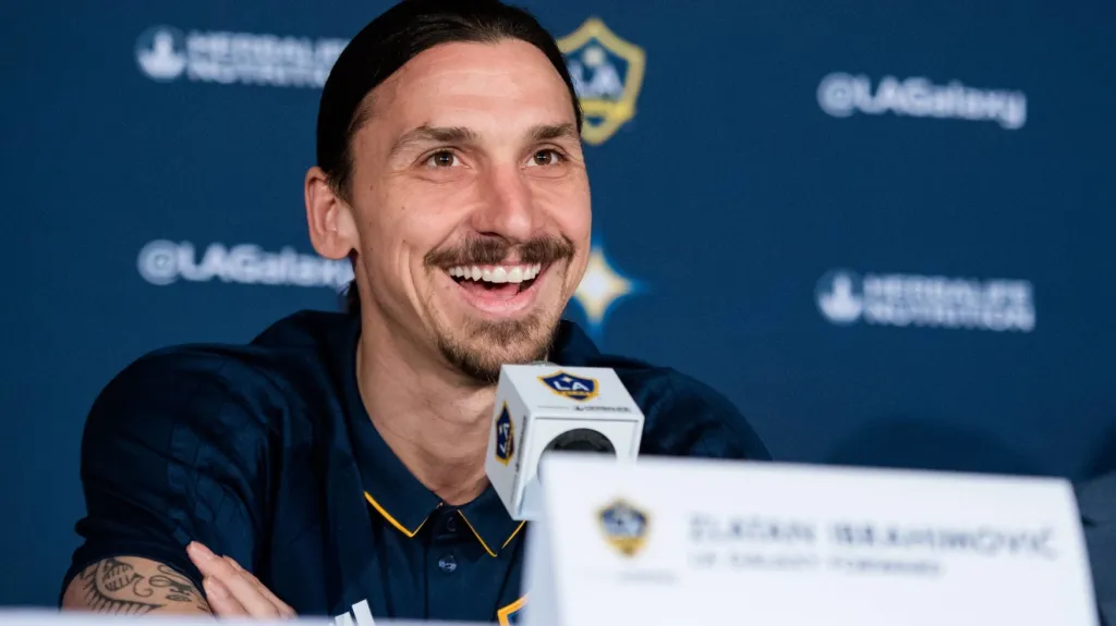 Zlatan Ibrahimovic na tiskové konferenci
