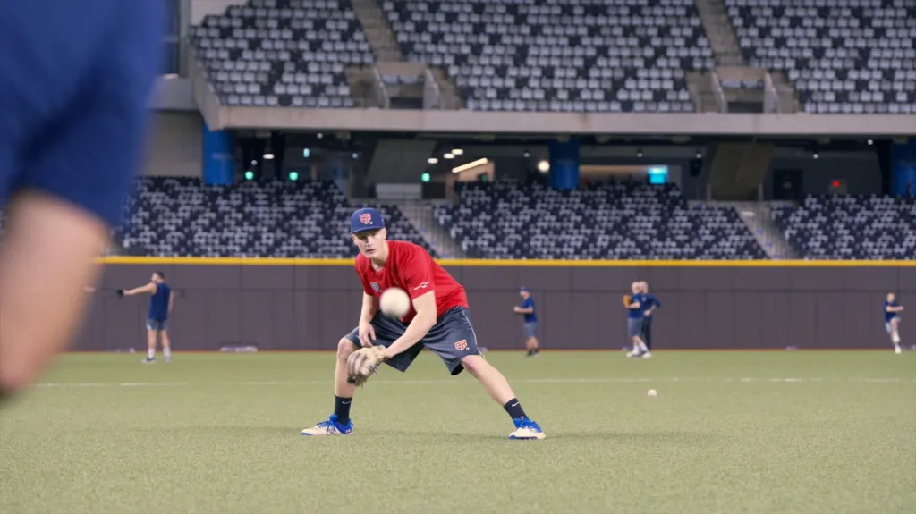 Čeští baseballisté při tréninku na Tchaj-wanu