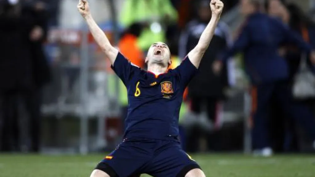 Andres Iniesta - střelec jediného gólu finále