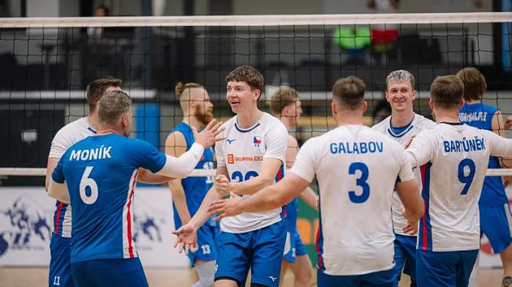 Čeští volejbalisté v přípravě