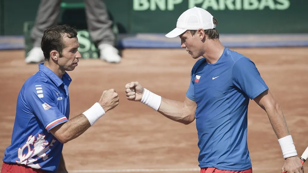 Radek Štěpánek a Tomáš Berdych