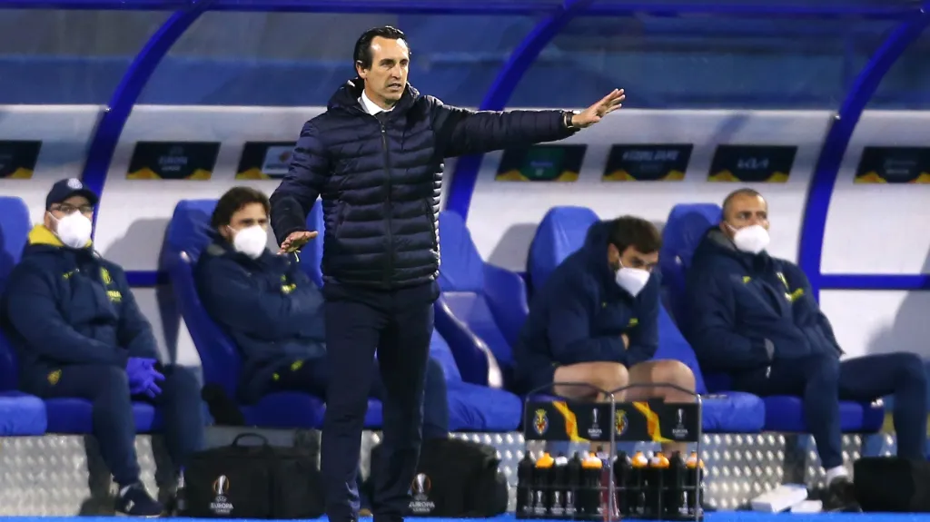 Unai Emery na lavičce Villarrealu