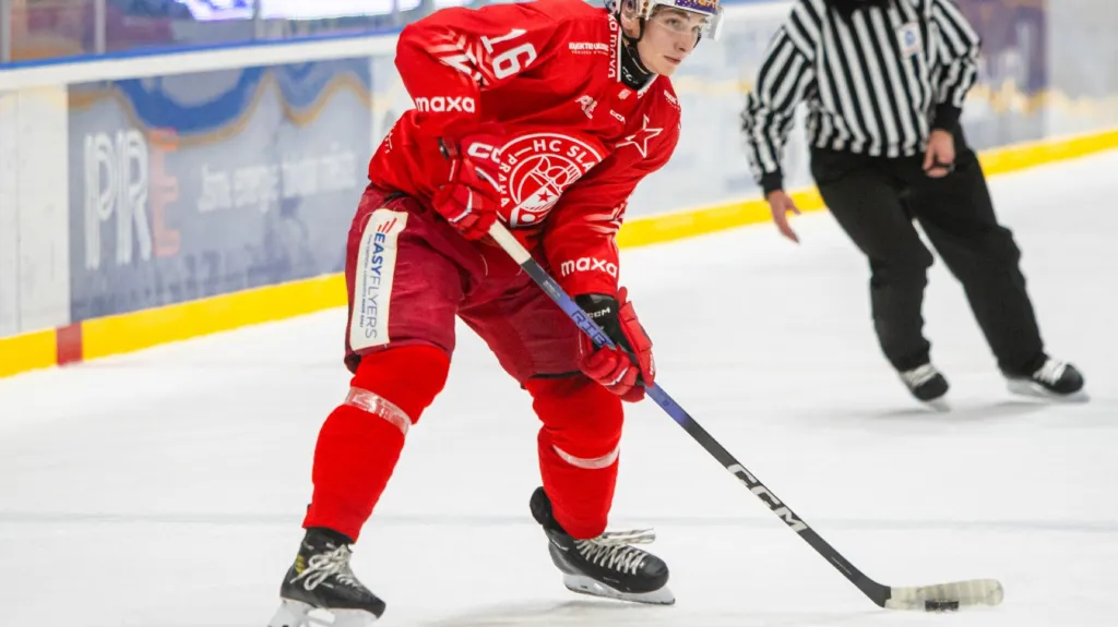 Vít Beran v dresu Slavie Praha