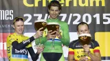 Chris Froome s Peterem Saganem na sponzorském kritériu