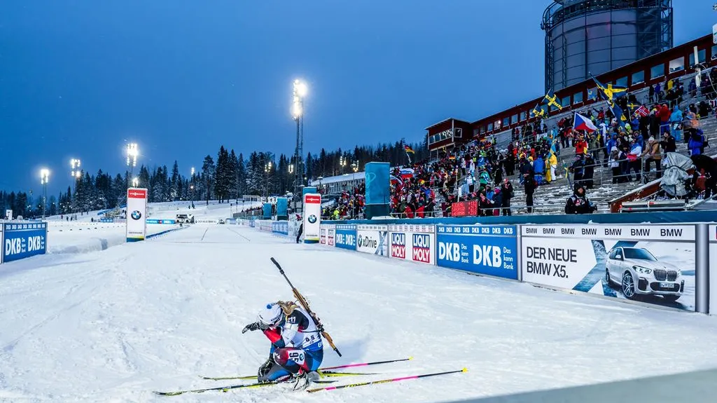 Eva Puskarčíková v cíli sprintu