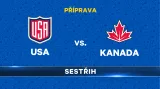 Sestřih utkání USA - Kanada