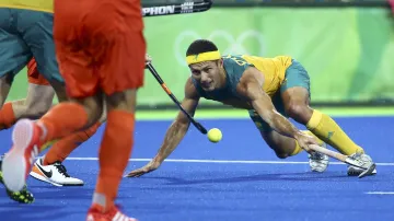 Australský pozemní hokejista Jamie Dwyer