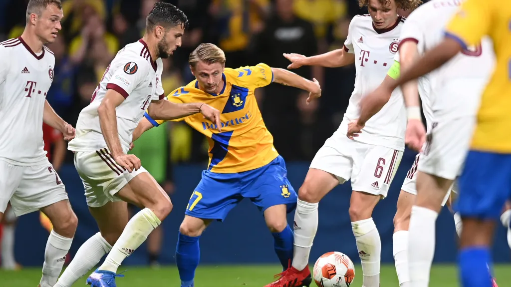 Utkání Bröndby Kodaň - Sparta Praha