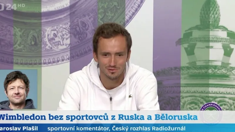 Studio ČT24: Jaroslav Plašil k vyloučení ruských tenistů z Wimbledonu