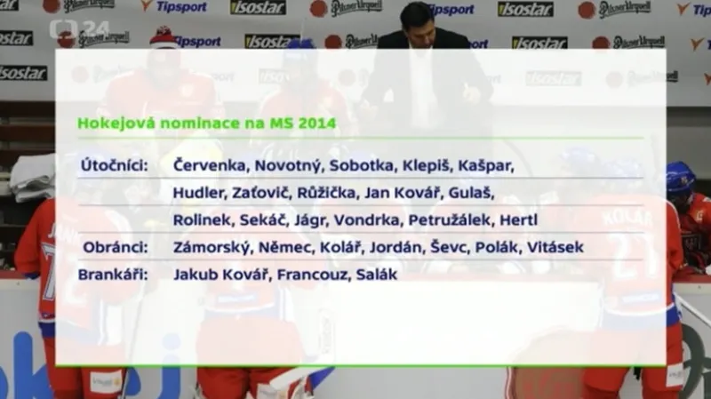 Růžička představil nominaci na MS