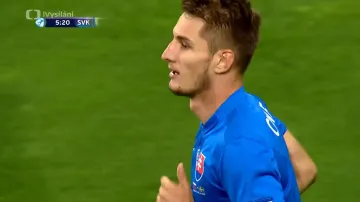 Gól v utkání Slovensko - Švédsko: Chrien - 1:0 (5. min.)