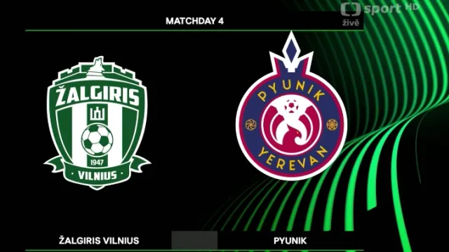 Sestřih utkání Žalgiris Vilnius - Pjunik Jerevan
