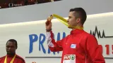 Medailový ceremoniál po zlatu Jakuba Holuši