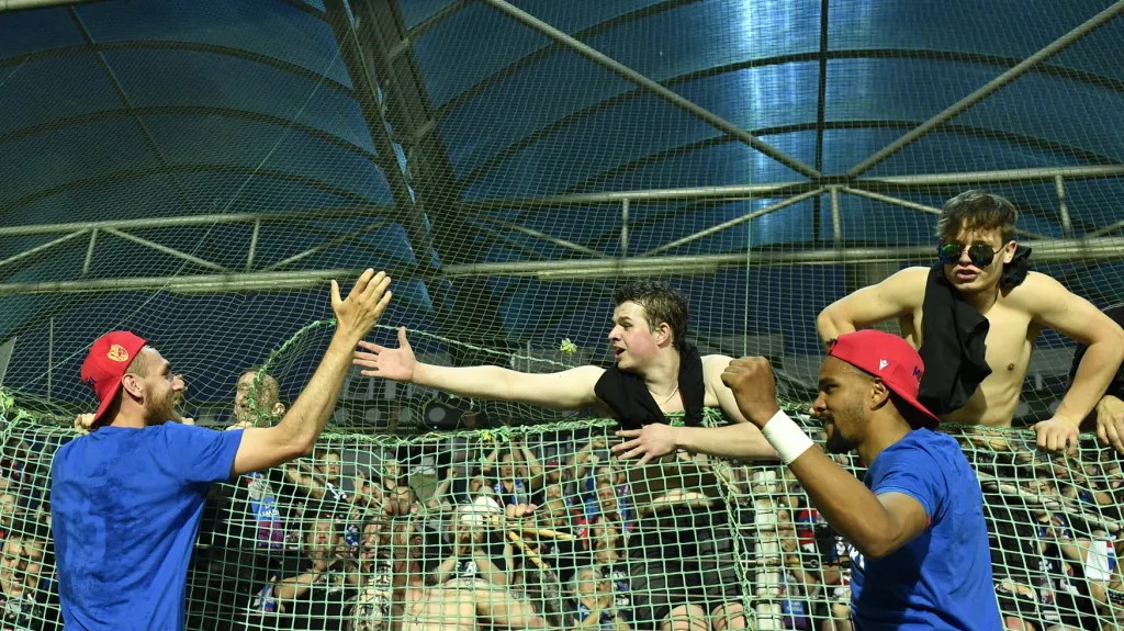 Oslavy hráčů Plzně