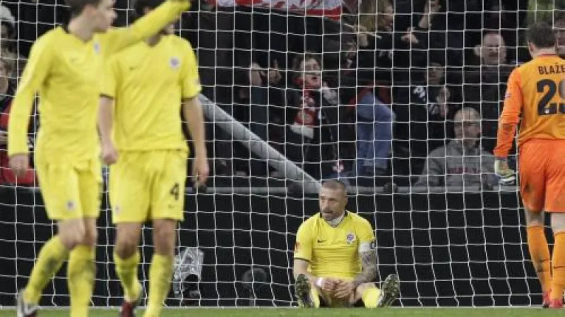 Zklamaní hráči Sparty