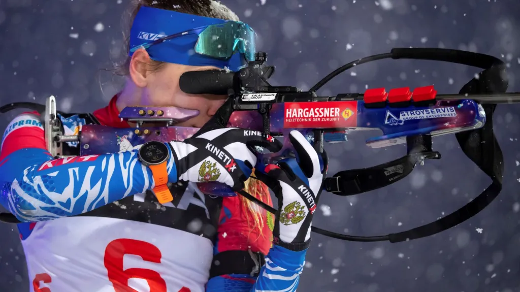 Ruská biatlonistka Jevgenija Pavlovová