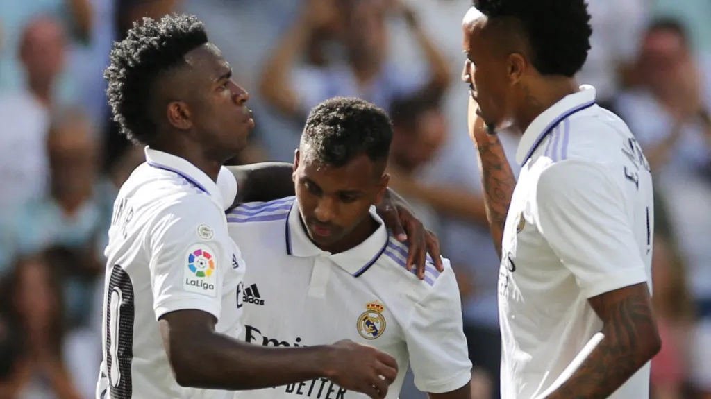 Hráči Realu Madrid se radují z branky