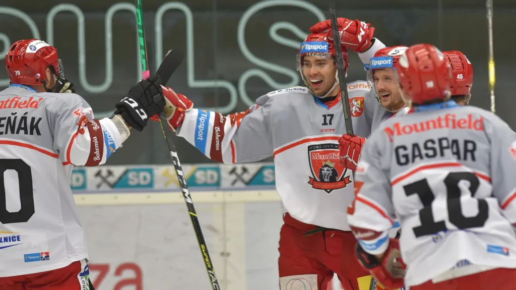 Radost hokejistů Hradce Králové