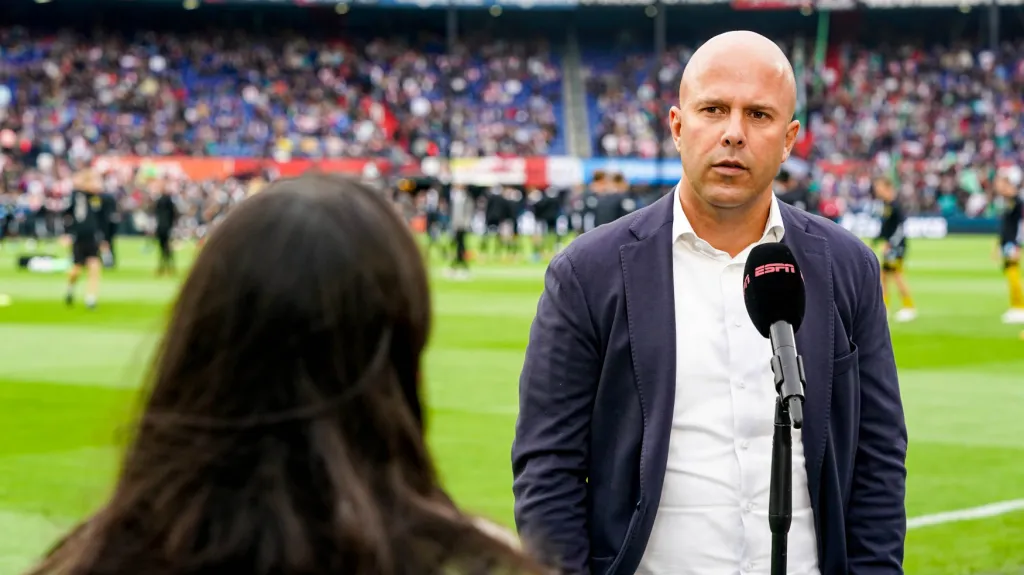 Trenér fotbalistů Feyenoordu Arne Slot 