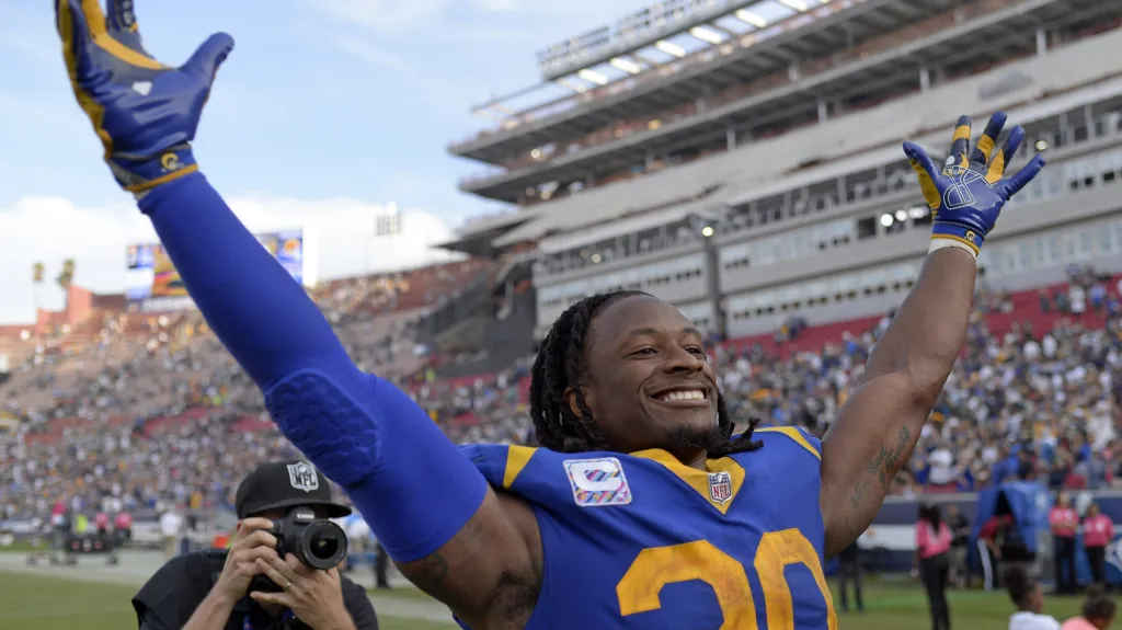 Todd Gurley se raduje z vítězství
