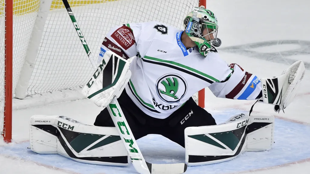 Brankář Mladé Boleslavi Gašper Krošelj