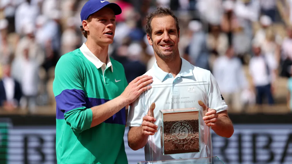 Jannik Sinner a Richard Gasquet