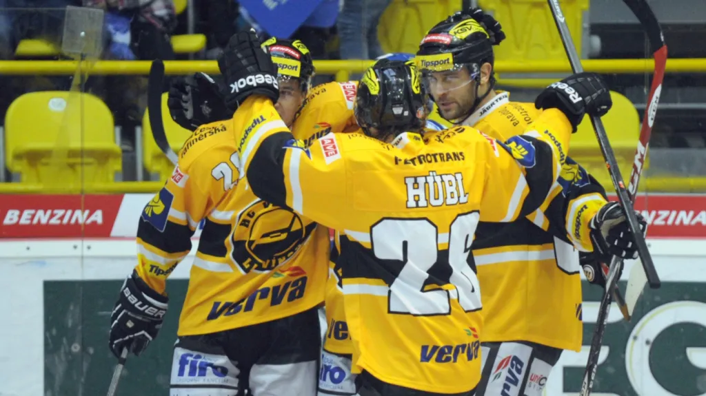 Slavící hokejisté Litvínova