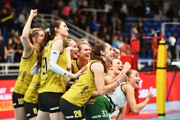 Radost hráček týmu Šelmy Brno