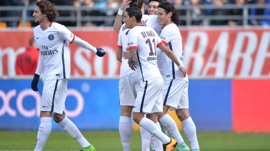 Radost fotbalistů Paris St. Germain